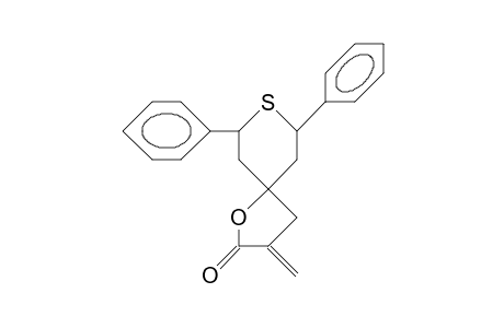 2,6-Diphenyl-9-methylen-7-oxa-1-thiaspiro-[4.5]-decan-8-on