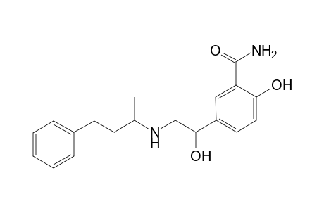 2-Hydroxy-5-(1-hydroxy-2-[(1-methyl-3-phenylpropyl)amino]ethyl)benzamide