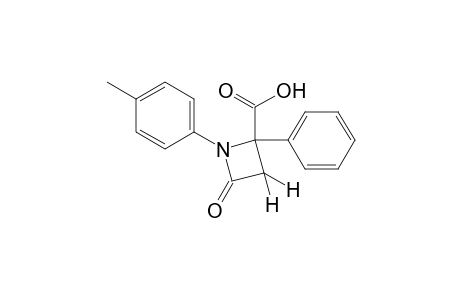 4-oxo-2-phenyl-1-(p-tolyl)-2-azetidinecarboxylic acid