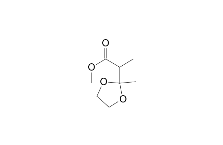 METHYL-2-(2'-METHYL-1',3'-DIOXOLANE-2'-YL)-PROPANOATE