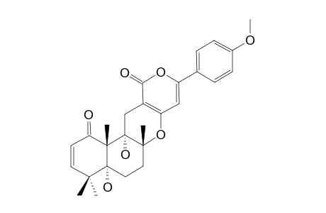 ARISUGACIN-B;3ïDEMETHOXY-4A,6,6A,12,12A,12B-HEXAHYDRO-4A,12A-DIHYDROXY-4,4,6A,12B-TETRAMETHYL-9-(3,4-DIMETHOXYPHENYL)-4H,11H-NAPHTHO[2,1-B]PYRANO[3