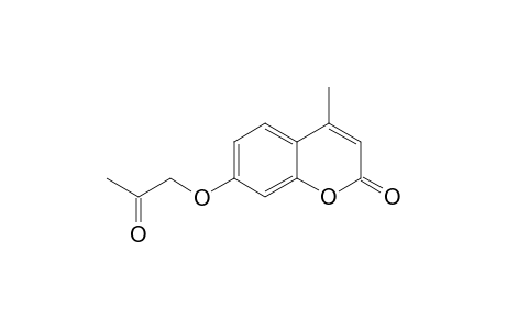 4-Methyl-7-(2-oxopropoxy)-2-H-1-benzopyran-2-one