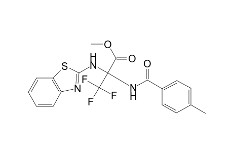 alanine, N-(2-benzothiazolyl)-3,3,3-trifluoro-2-[(4-methylbenzoyl)amino]-, methyl ester