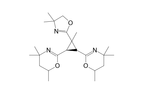 (2R*,3R*)-1-Methyl-1-(4,4-dimethyl-2-oxazolin-2-yl)-trans-2,3-bis(4,4,6-trimethyl-5,6-dihydro-4H-[1,3]oxazin-2-yl)cyclopropane