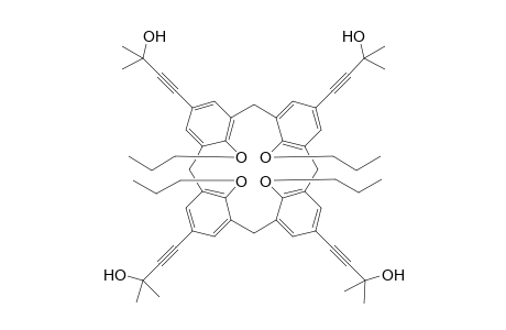 CONE-5,11,17,23-TETRAKIS-(3-HYDROXY-3-METHYLBUT-1-YNYL)-25,26,27,28-TETRA-N-PROPOXYCALIX-[4]-ARENE