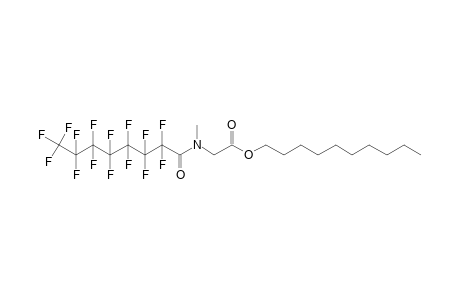 Sarcosine, N-(pentadecafluorooctanoyl)-, decyl ester