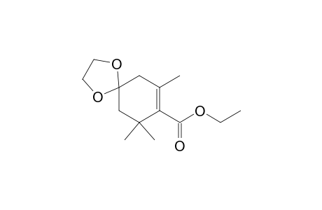 1,4-Dioxaspiro[4.5]dec-7-ene-8-carboxylic acid, 7,9,9-trimethyl-, ethyl ester