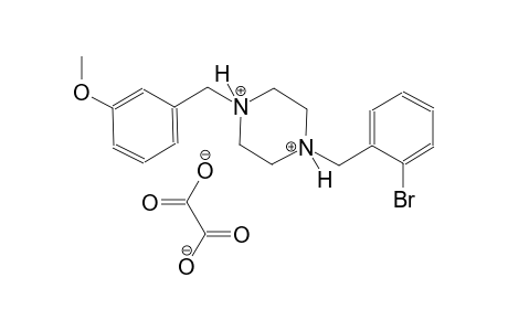 1-(2-bromobenzyl)-4-(3-methoxybenzyl)piperazinediium oxalate