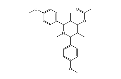 2,6-BIS(p-METHOXYPHENYL)-1,3,5-TRIMETHYL-4-PIPERIDINOL, ACETATE (ISOMER)