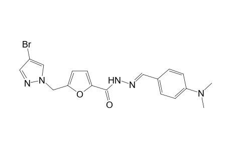 5-[(4-bromo-1H-pyrazol-1-yl)methyl]-N'-{(E)-[4-(dimethylamino)phenyl]methylidene}-2-furohydrazide