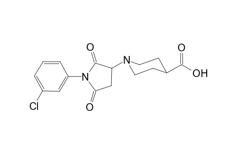 4-Piperidinecarboxylic acid, 1-[1-(3-chlorophenyl)-2,5-dioxo-3-pyrrolidinyl]-