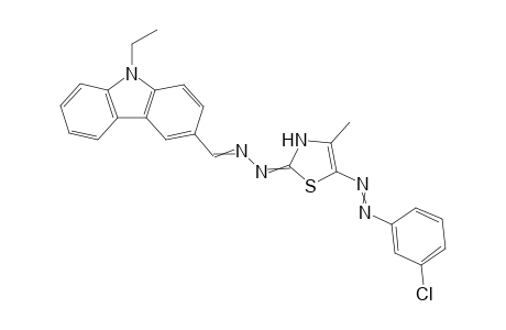5-((3-Chlorophenyl)diazenyl)-2-(2-((9-ethyl-9H-carbazol-3-yl)methylene)-hydrazinyl)-4-methylthiazole