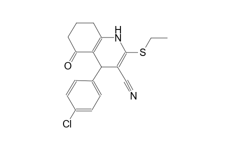 3-quinolinecarbonitrile, 4-(4-chlorophenyl)-2-(ethylthio)-1,4,5,6,7,8-hexahydro-5-oxo-