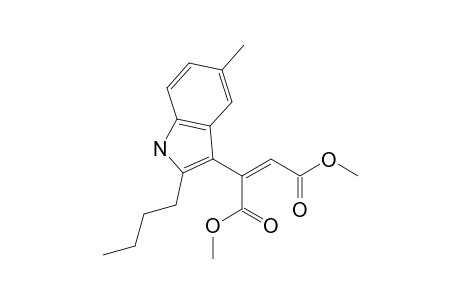 Methyl 3-(2-butyl-5-methylindol-3-yl)-3-(methoxycarbonyl)prop-2-enoate