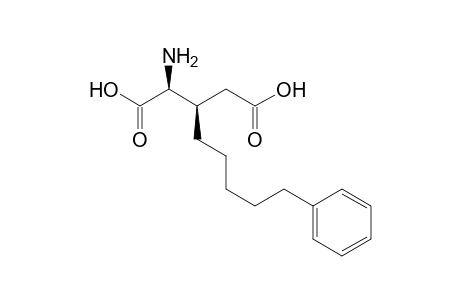 (2S)-Amino-(3R)-(5'-phenylpentyl)pentanedioic acid