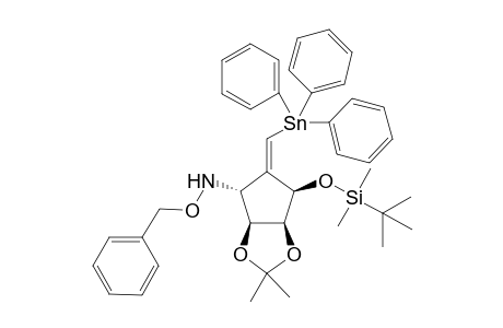 (Z)-(1R,2R,3S,4R)-4-[(Benzyloxy)amino]-2,3-o-isopyopylidene-1-o-(tert-butyldimethylsilyl)-6-(triphenylstannyl)-5-methylenecyclopentane-1,2,3-triol