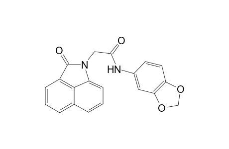 Acetamide, 2-(2-oxo-2H-benzo[cd]indol-1-yl)-N-(3,4-methylenedioxyphenyl)-
