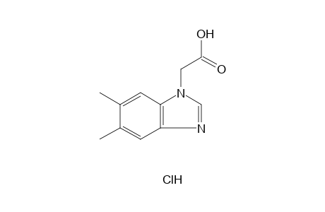 5,6-dimethyl-1-benzimidazoleacetic acid, hydrochloride