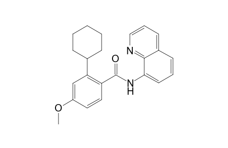 2-Cyclohexyl-4-methoxy-N-(quinolin-8-yl)benzamide