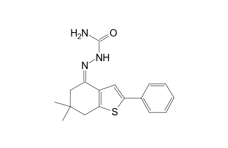 6,6-Dimethyl-4-oxo-2-phenyl-4,5,6,7-tetrahydrobenzothiophene - Semicarbazone