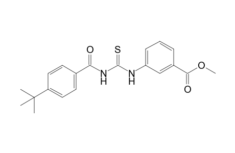 m-[3-(p-tert-butylbenzoyl)-2-thioureido]benzoic acid, methyl ester