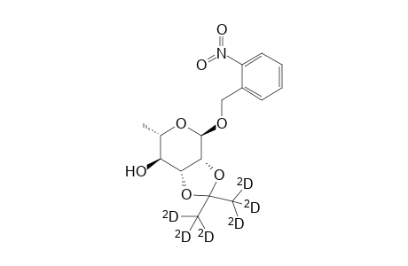 2-Nitrobenzyl 6-deoxy-2,3-(isopropylidene-D6).alpha.-L-mannopyranoside