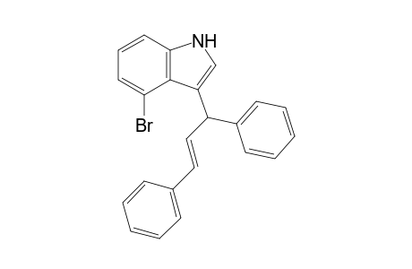 (E)-4-bromo-3-(1,3-diphenylallyl)-1H-indole