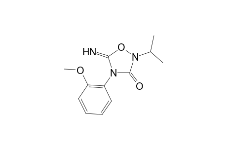5-Azanylidene-4-(2-methoxyphenyl)-2-propan-2-yl-1,2,4-oxadiazolidin-3-one