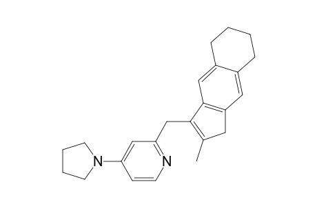 2-[(2-methyl-5,6,7,8-tetrahydro-1H-cyclopenta[b]naphthalen-3-yl)methyl]-4-pyrrolidin-1-yl-pyridine