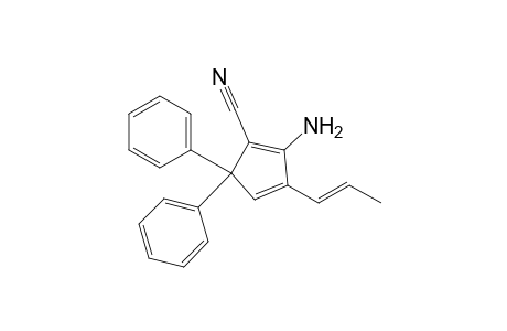 (E)-2-Amino-5,5-diphenyl-3-propenylcyclopenta-1,3-diene-1-carbonitrile