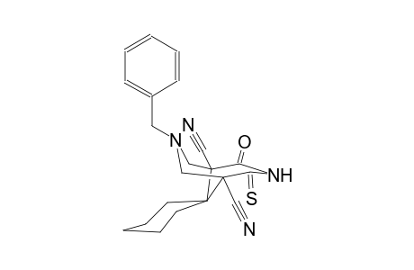 (5R)-7-benzyl-2-oxo-4-thioxo-3,7-diazaspiro[bicyclo[3.3.1]nonane-9,1'-cyclohexane]-1,5-dicarbonitrile