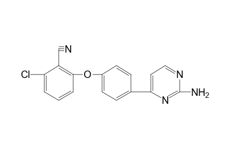 2-[p-(2-amino-4-pyrimidinyl)phenoxy]-6-chlorobenzonitrile
