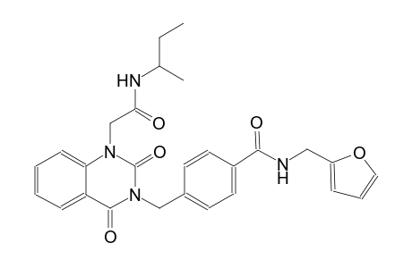 4-[(1-[2-(sec-butylamino)-2-oxoethyl]-2,4-dioxo-1,4-dihydro-3(2H)-quinazolinyl)methyl]-N-(2-furylmethyl)benzamide