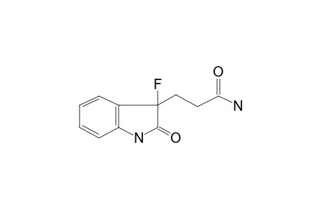 2,3-Dihydroindole-2-one, 3-fluoro-3-aminocarbonylethyl-