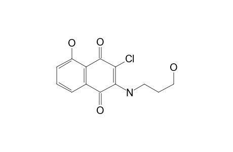 3-Chloro-5-hydroxy-2-[(3-hydroxypropyl)amino]naphthalene-1,4-dione