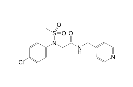 2-[4-chloro(methylsulfonyl)anilino]-N-(4-pyridinylmethyl)acetamide