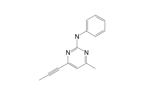 (4-methyl-6-prop-1-ynyl-pyrimidin-2-yl)-phenyl-amine