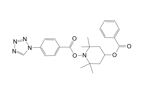 4-piperidinol, 2,2,6,6-tetramethyl-1-[[4-(1H-tetrazol-1-yl)benzoyl]oxy]-, benzoate (ester)