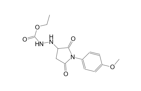 ethyl 2-[1-(4-methoxyphenyl)-2,5-dioxo-3-pyrrolidinyl]hydrazinecarboxylate