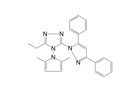 4-(2,5-Dimethyl-1H-pyrrol-1-yl)-3-(3,5-diphenyl-1H-pyrazol-1-yl)-5-ethyl-4H-1,2,4-triazole
