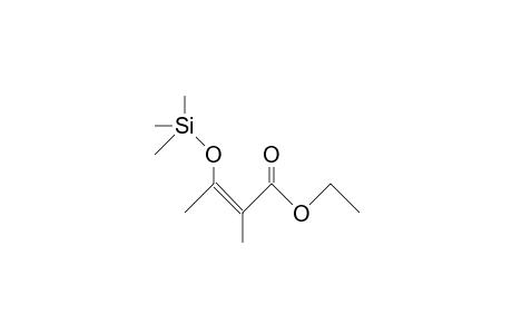 2-Methyl-3-trimethylsiloxy-2-butenoic acid, ethyl ester