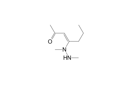 4-(N,N-dimethylhydrazino)-3-hepten-2-one