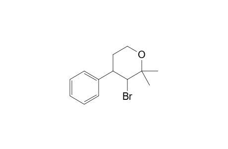 3-Bromo-2,2-dimethyl-4-phenyl-tetrahydropyran