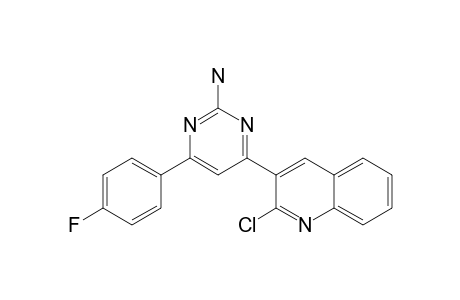 4-(2-CHLORO-QUINOLIN-3-YL)-6-(4-FLUOROPHENYL)-PYRIMIDIN-2-AMINE