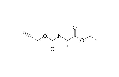 L-Alanine, N-propargyloxycarbonyl-, ethyl ester