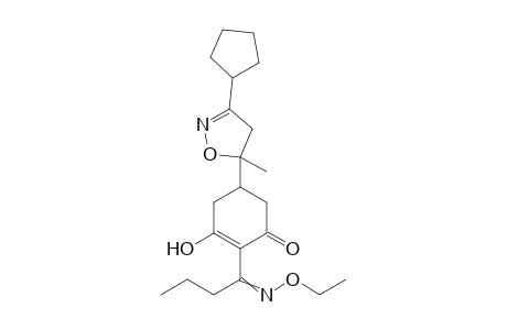 2-Cyclohexen-1-one, 5-(3-cyclopentyl-4,5-dihydro-5-methyl-5-isoxazolyl)-2-[1-(ethoxyimino)butyl]-3-hydroxy-