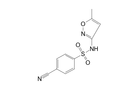 p-cyano-N-(5-methyl-3-isoxazolyl)benzenesulfonamide