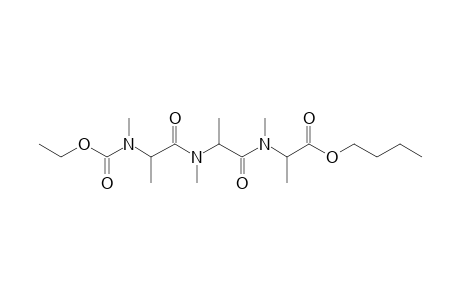 Alanylalanylalanine, N,N',N''-trimethyl-N''-ethoxycarbonyl-, butyl ester