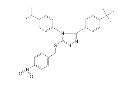 3-(p-tert-butylphenyl)-4-(p-cumenyl)-5-[(p-nitrobenzyl)thio]-4H-1,2,4-triazole