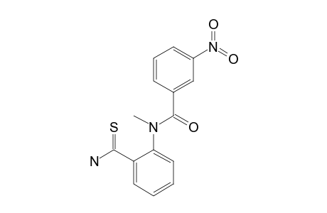 2-(3-NITROBENZOYLMETHYLAMINO)-THIOBENZAMIDE